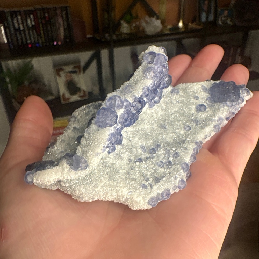 Sparkly Blue Fluorite Specimen Crystal